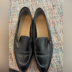 Everlane black leather loafers